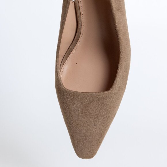 Steve Madden Giorgie Taupe Slingback Heels - Picture 8 of 14